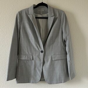 H&M Glen Career Office Sophisticated Business Dressy Women’s Blazer Sz 12 Gray